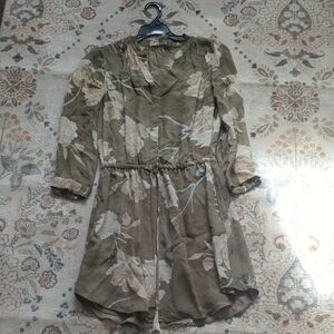 Babaton Green Floral Dress